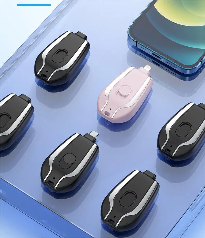 Keychain Power Bank - portable charging on the go